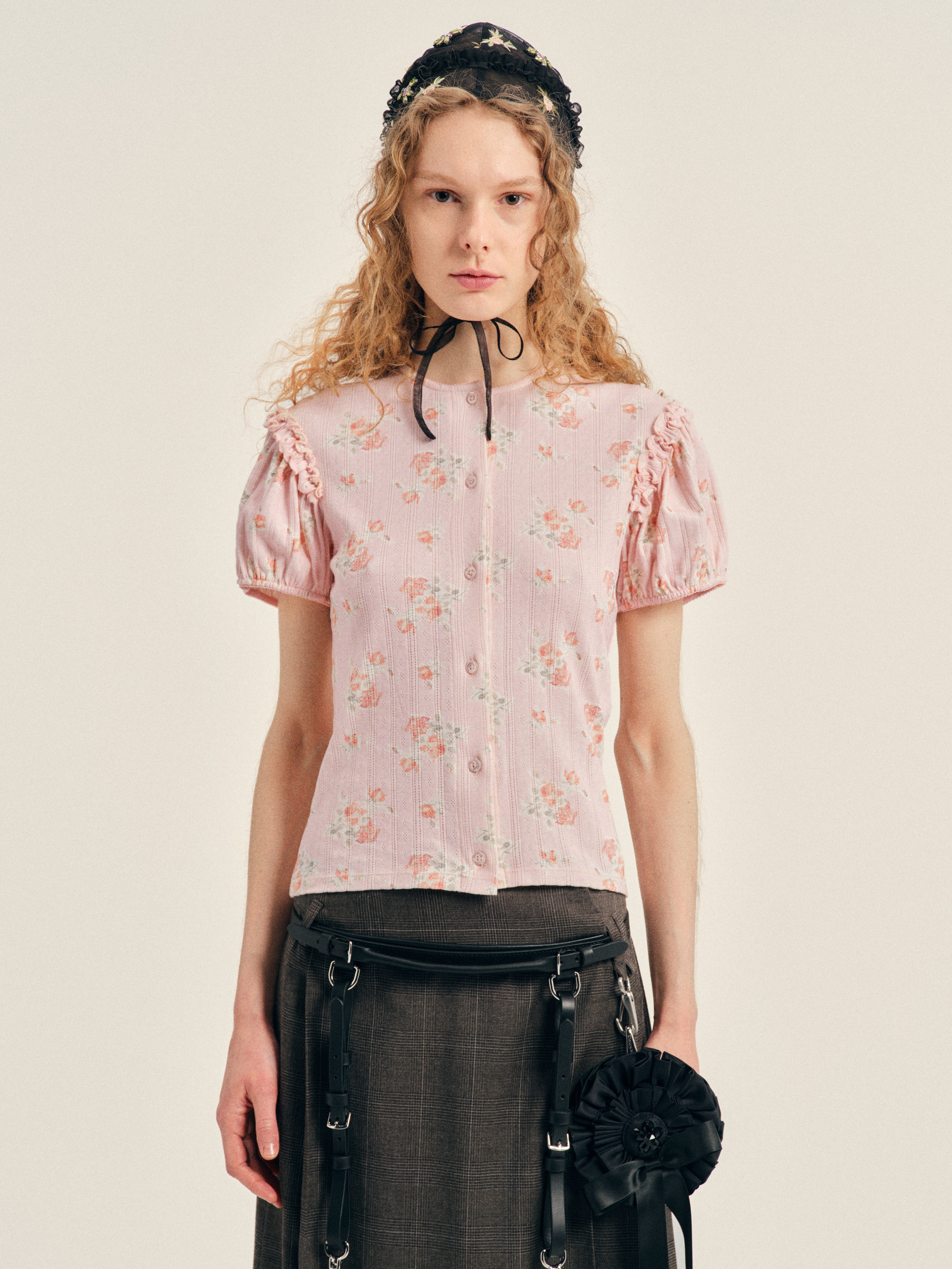 Pointelle Puff Sleeve Cardigan – Simone Rocha US