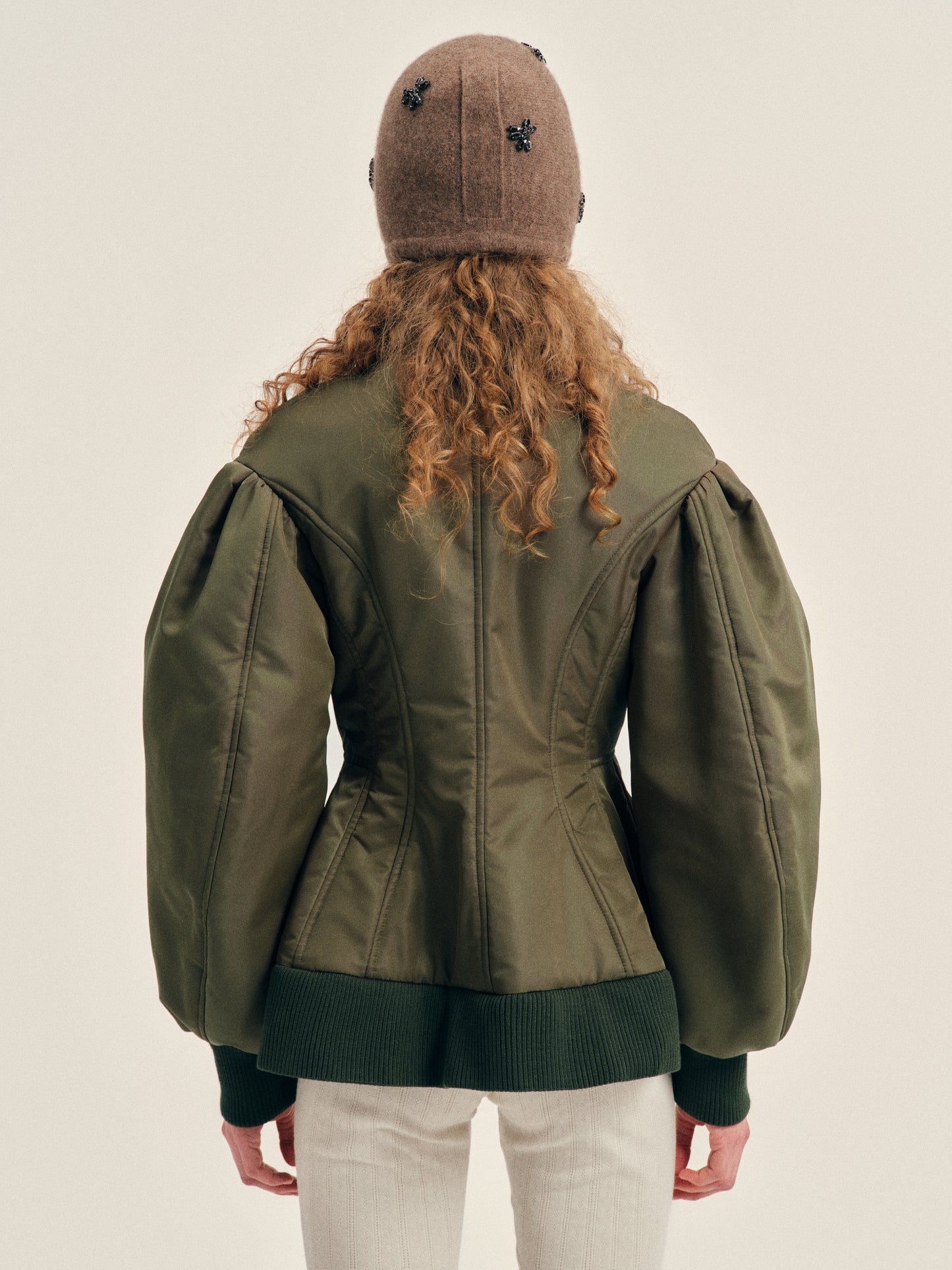 Padded Sculpted Bomber Jacket