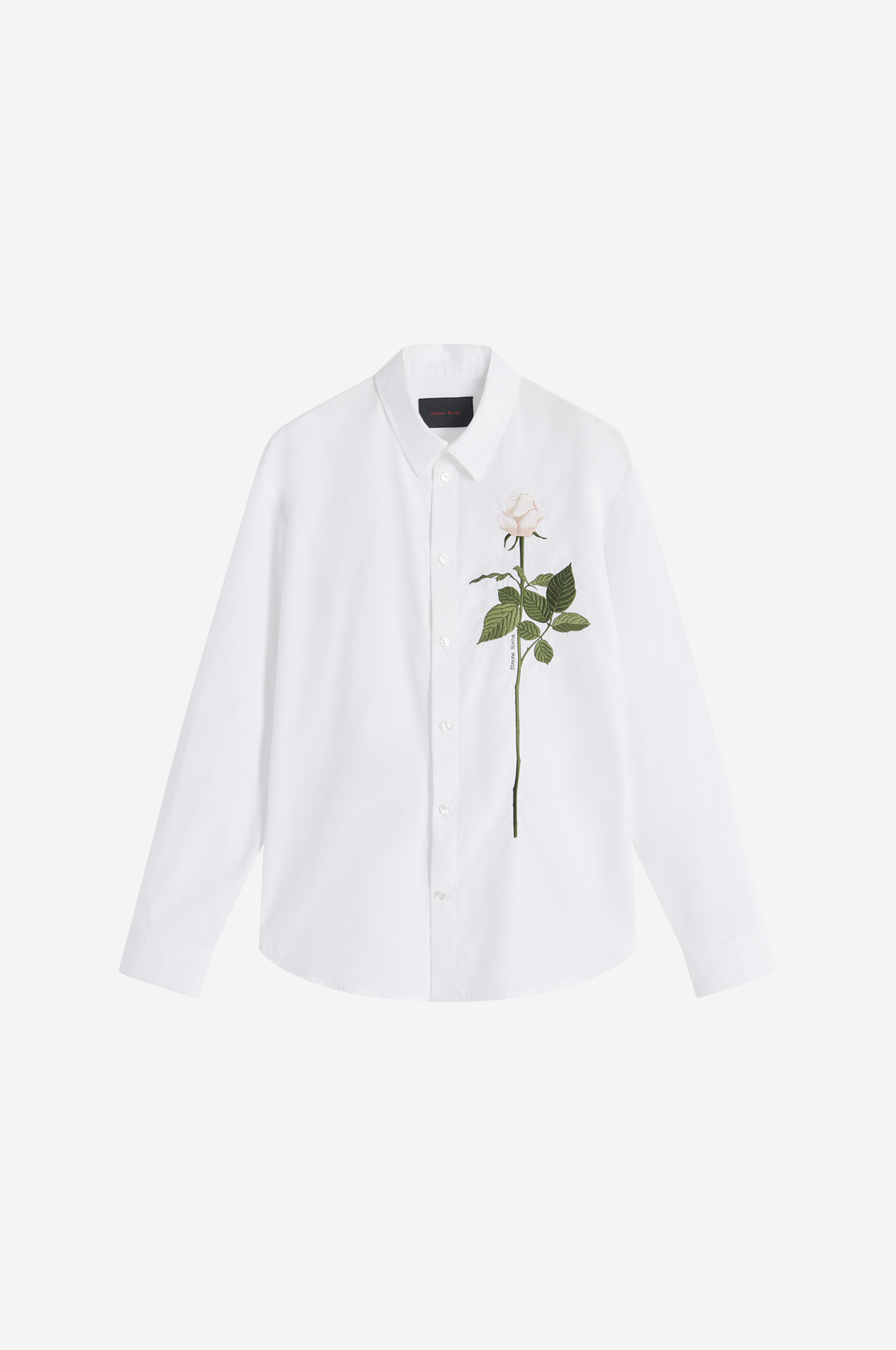 Embroidered Rose Classic Shirt