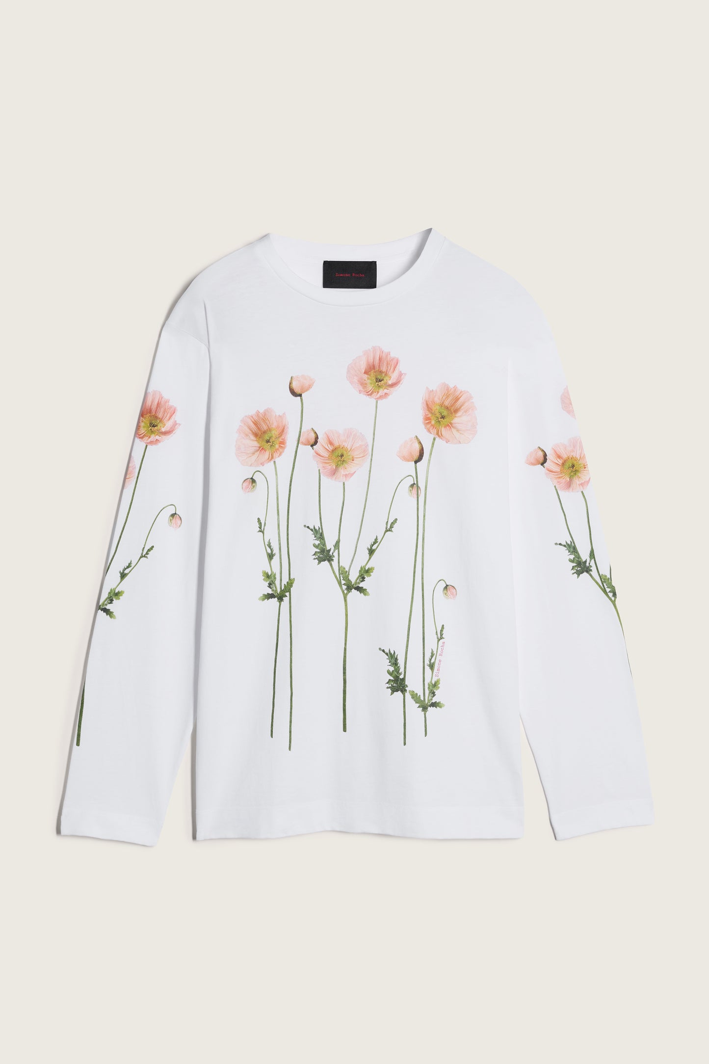 Poppy Field Print Long Sleeve T-Shirt