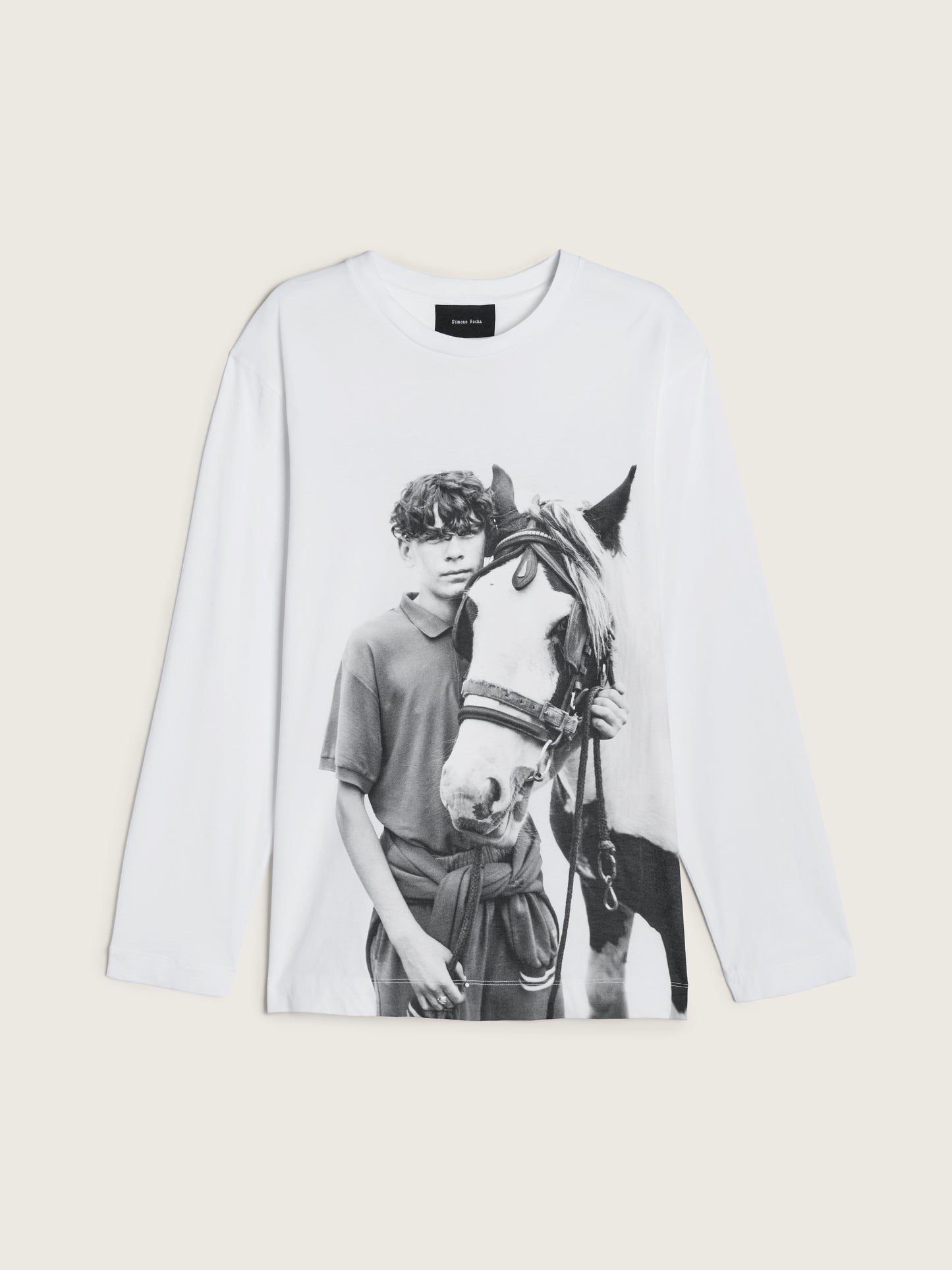 Pony Kid Print Long Sleeve T-Shirt