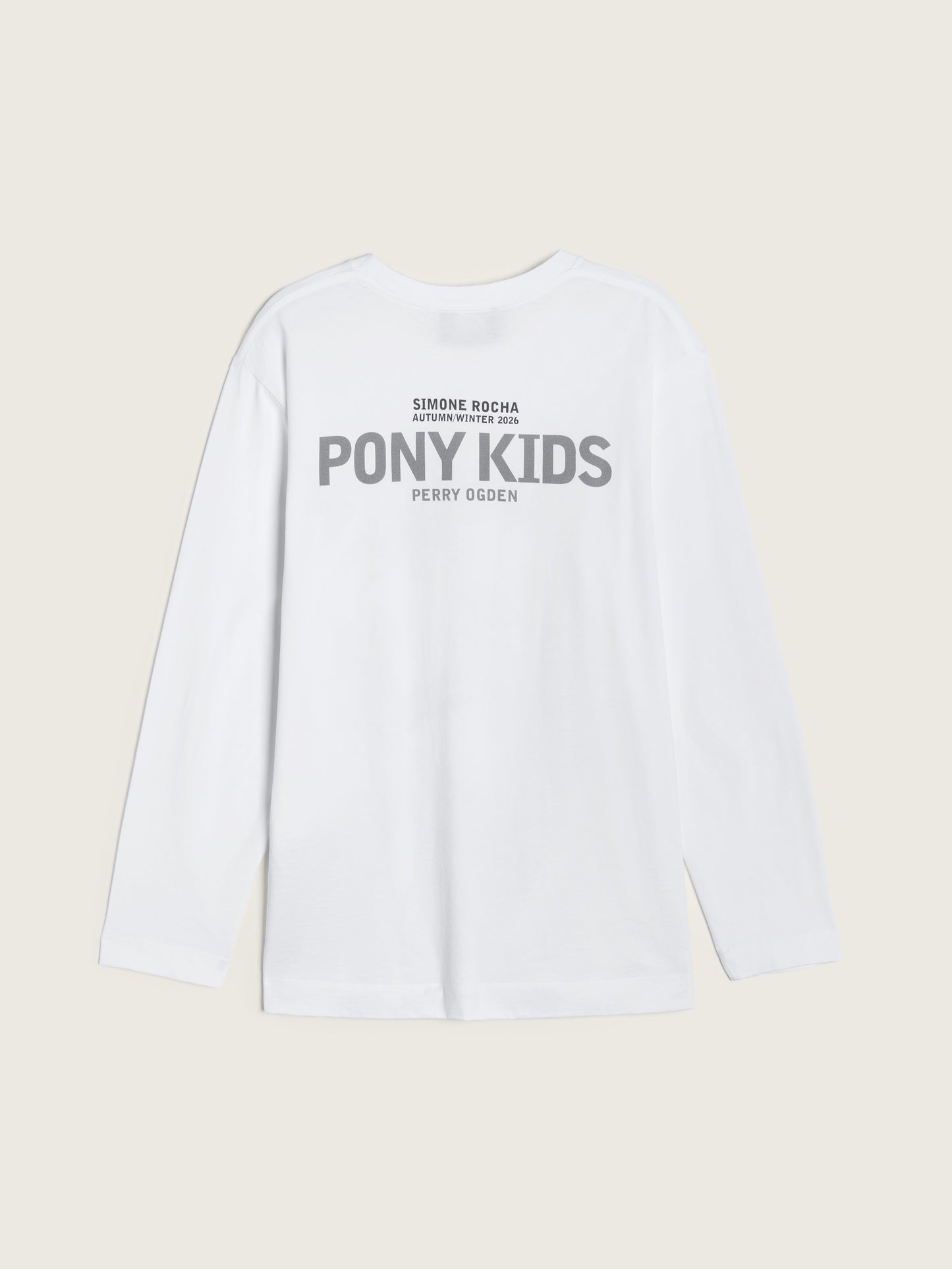 Pony Kid Print Long Sleeve T-Shirt