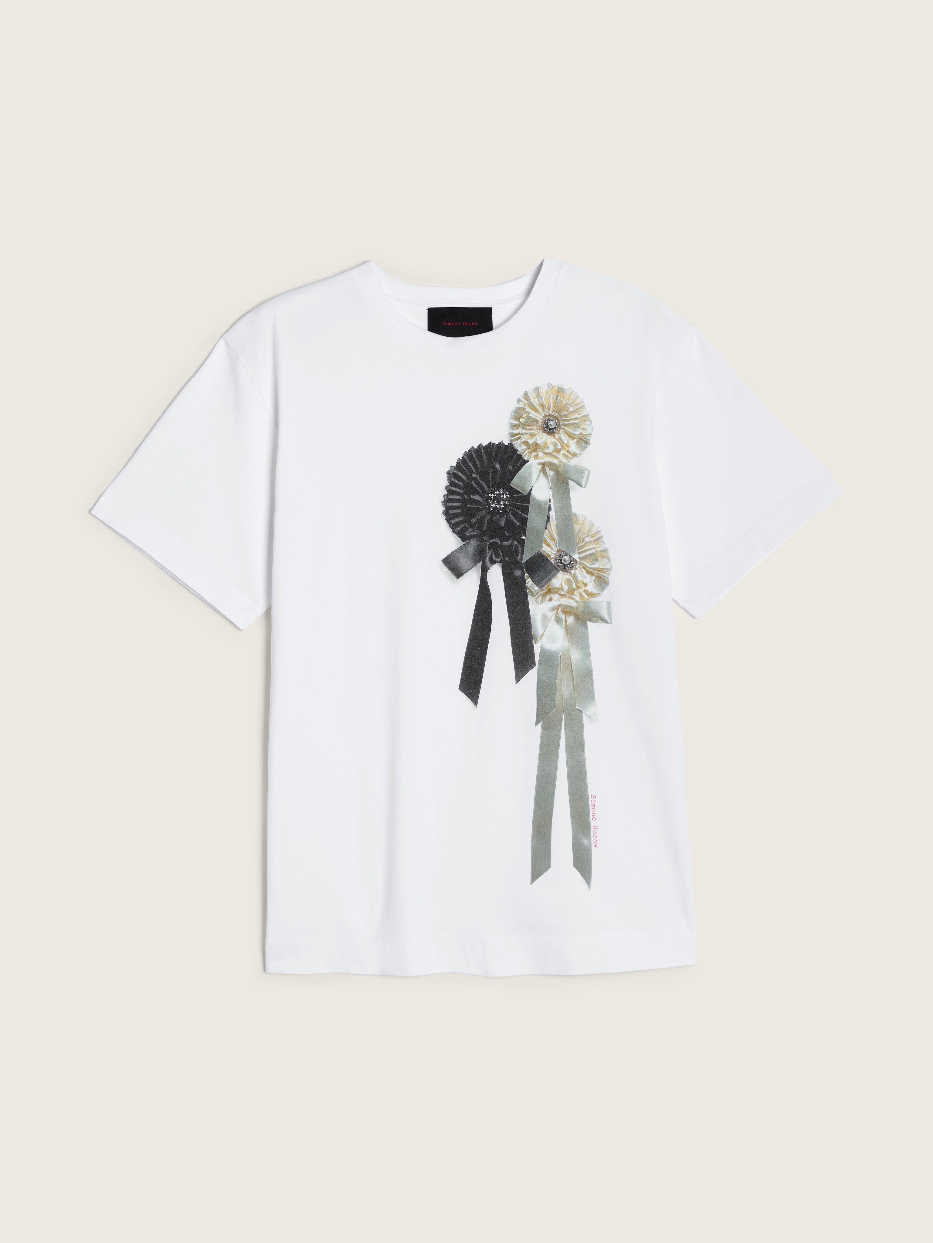 Ribbon Rosette Print T-Shirt – Simone Rocha US