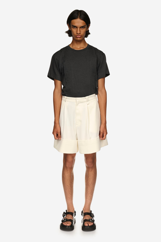 Double Pleated T-Shirt