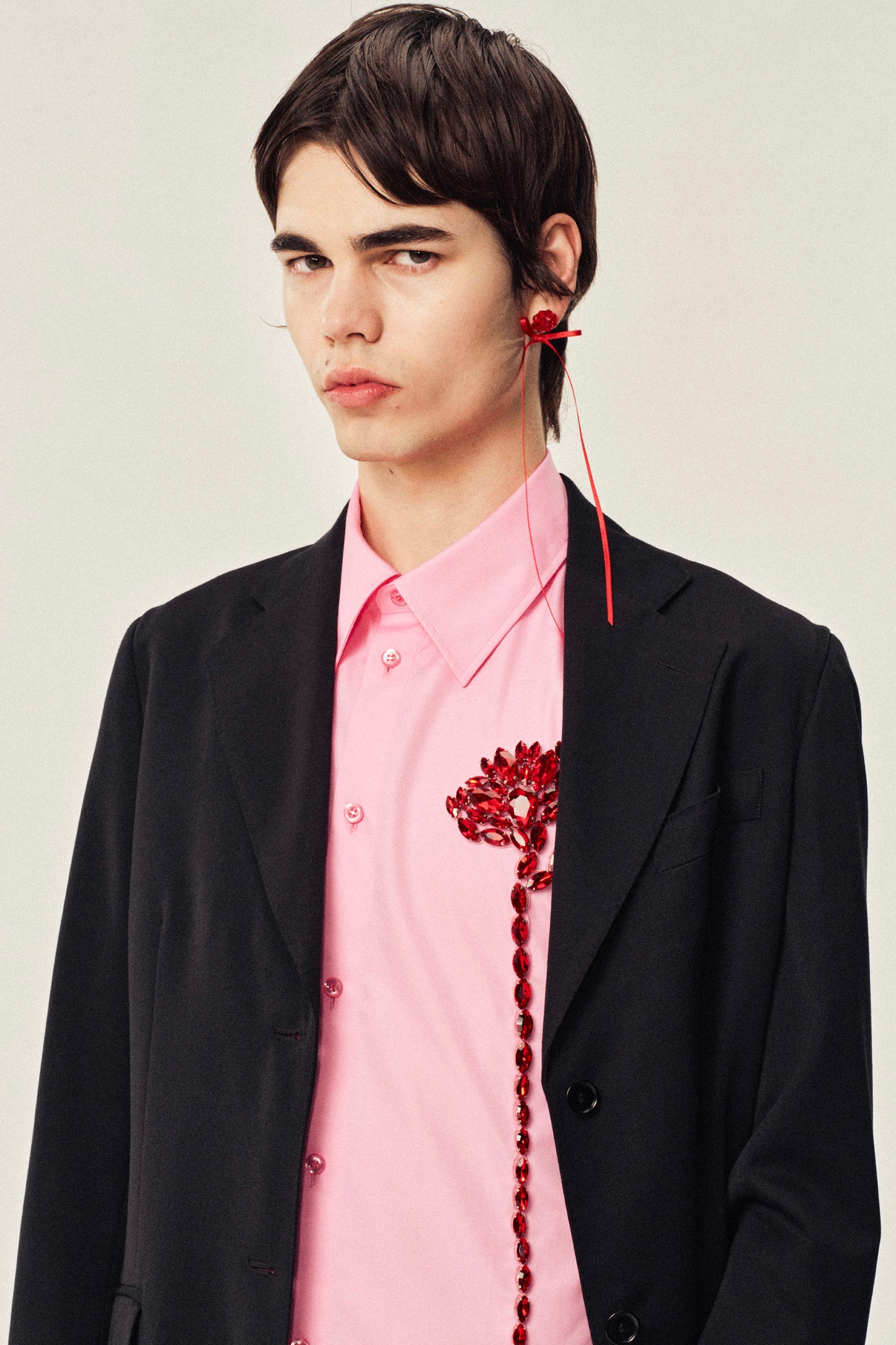 Embellished Carnation Classic Shirt