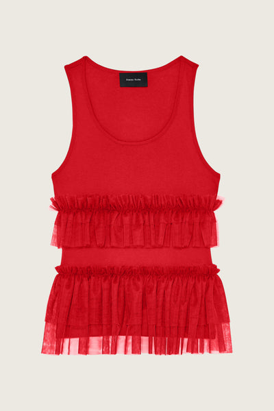 トップス IRENE  Tulle Sleeveless Tops 5352_0553_W_RED_1_grande.jpg?v