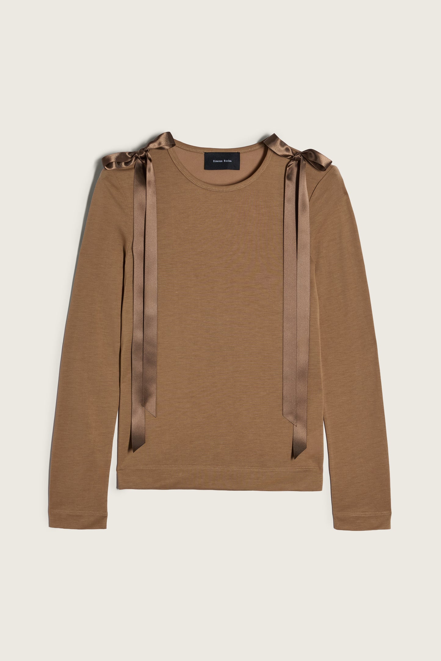 Bow Ribbon Tail Long Sleeve T-Shirt