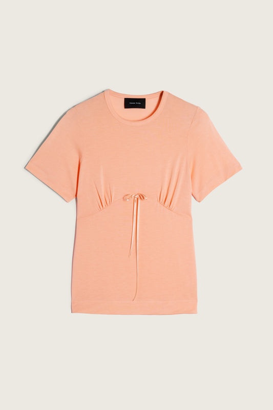 Gathered Bust Bow T-Shirt