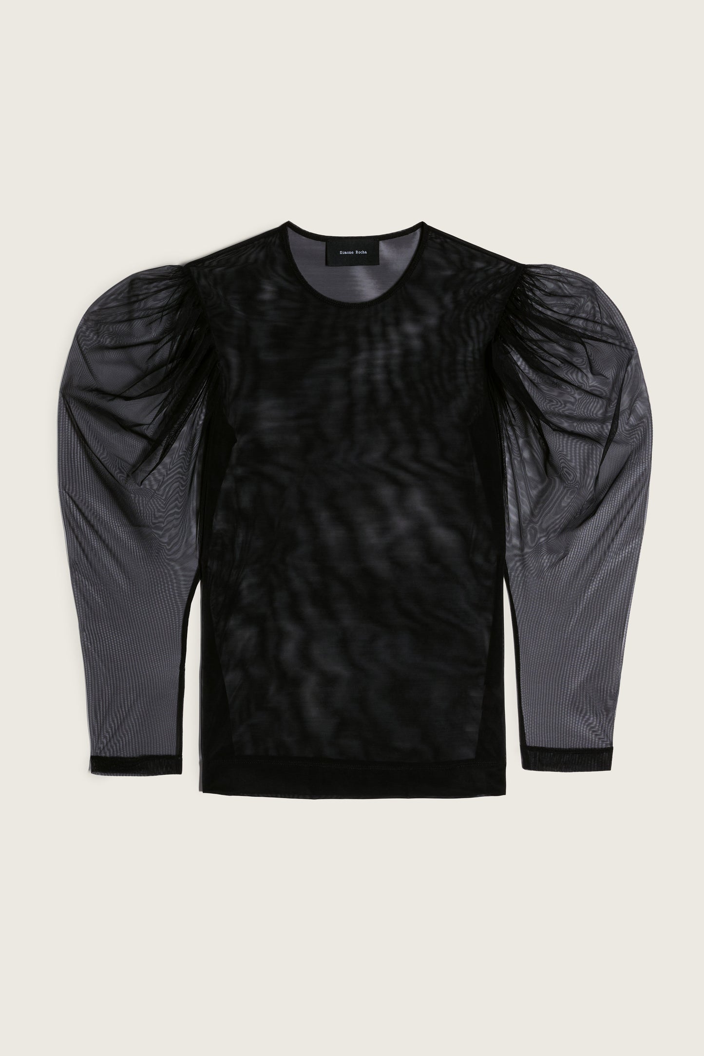 Sheer Draped Sleeve Top