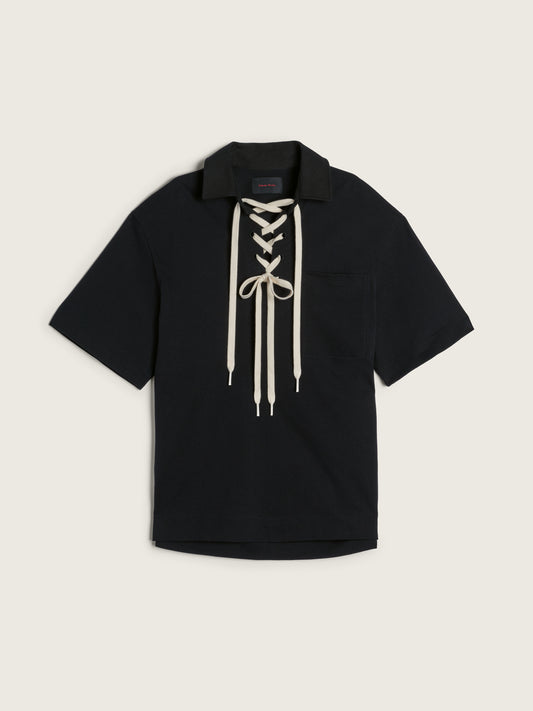Lace Up Rugby Polo
