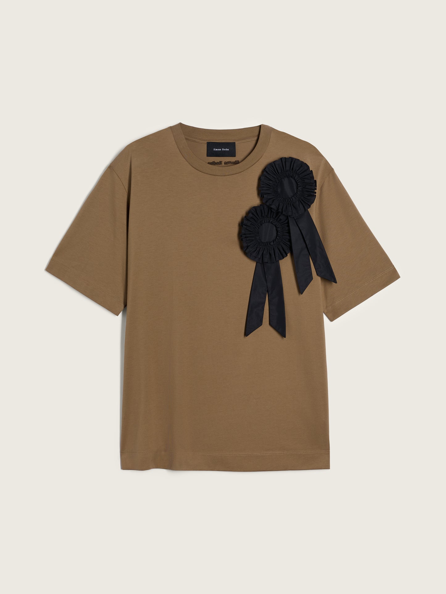 Ruffle Rosette Boxy T-Shirt