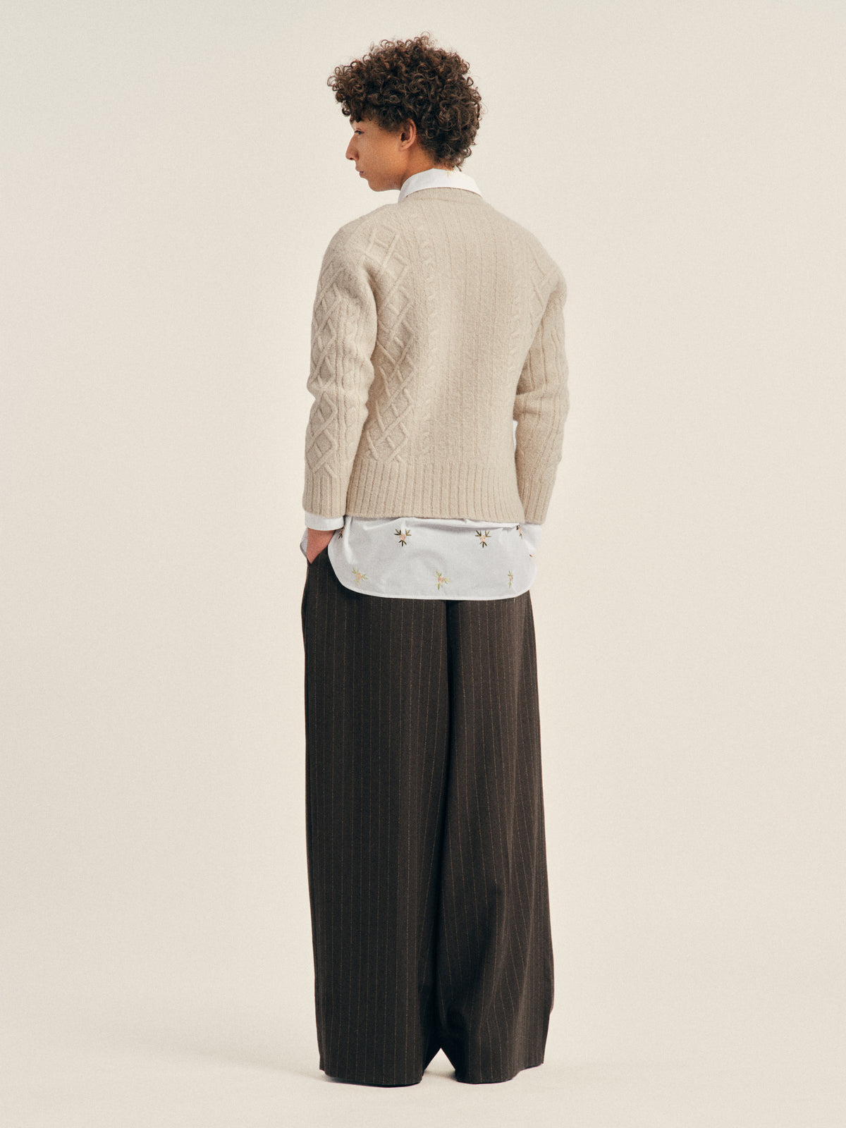 Cable Knit Slash Jumper