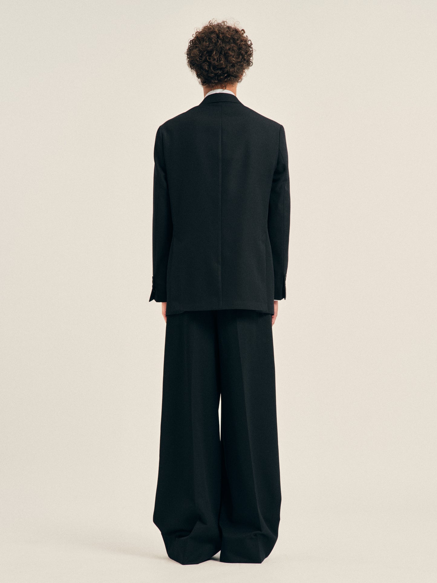 Double Breasted Grommet Ring Hem Slice Jacket