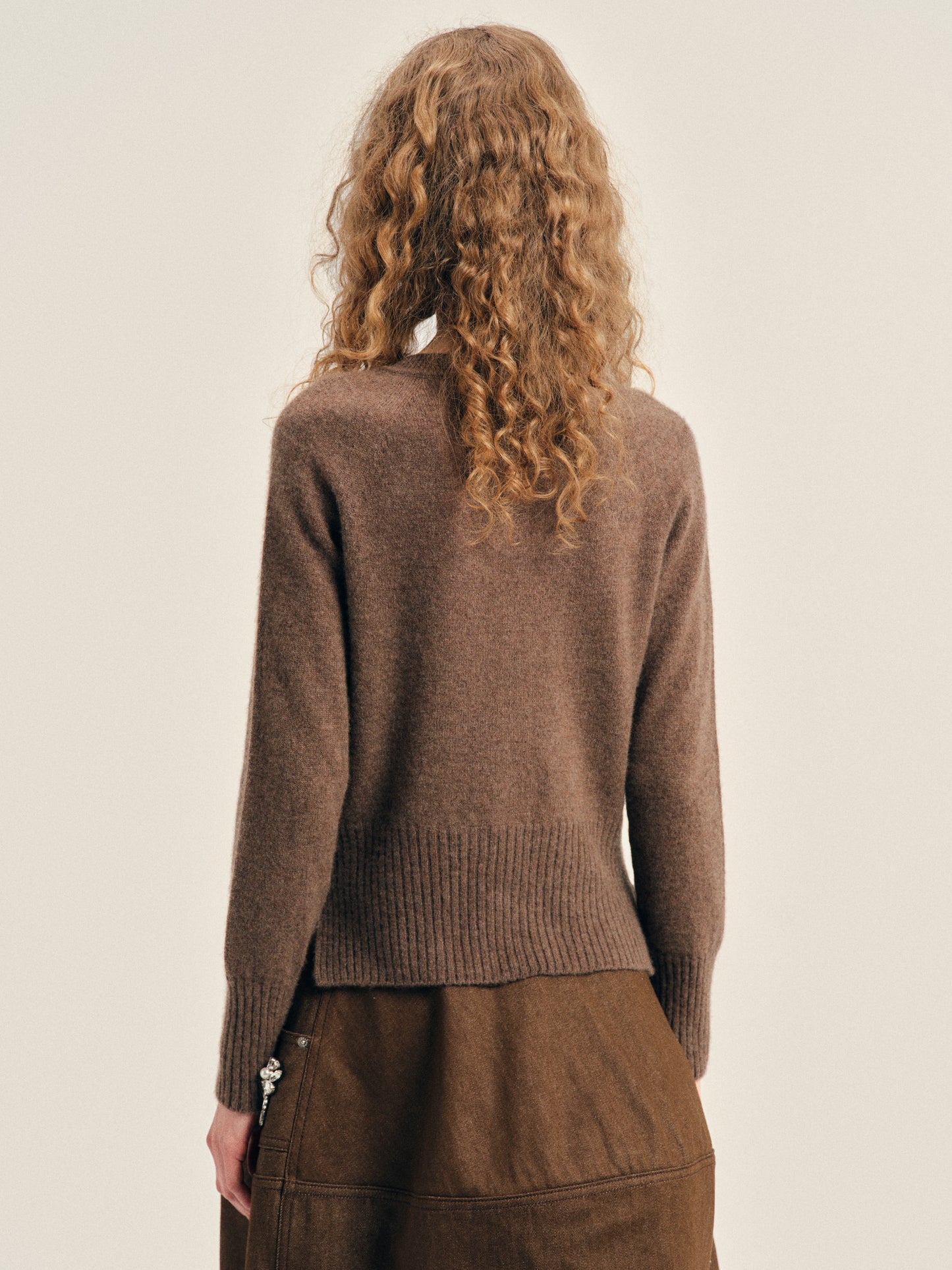 Embellished Relaxed Cashmere Cardigan