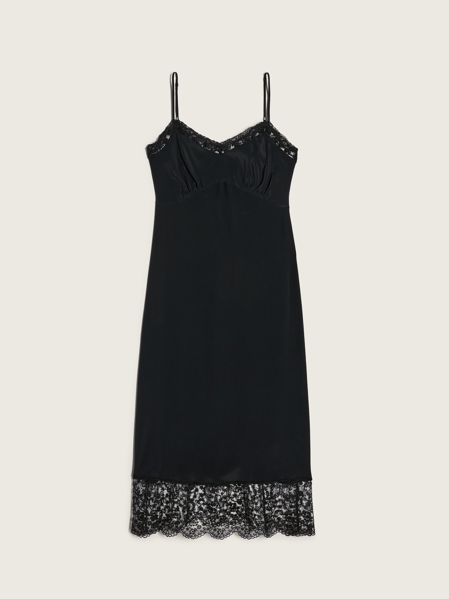 Lace Trim Slip Dress