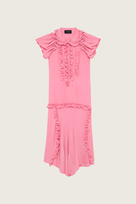 Ruffle Frill Multi-Seam Dress