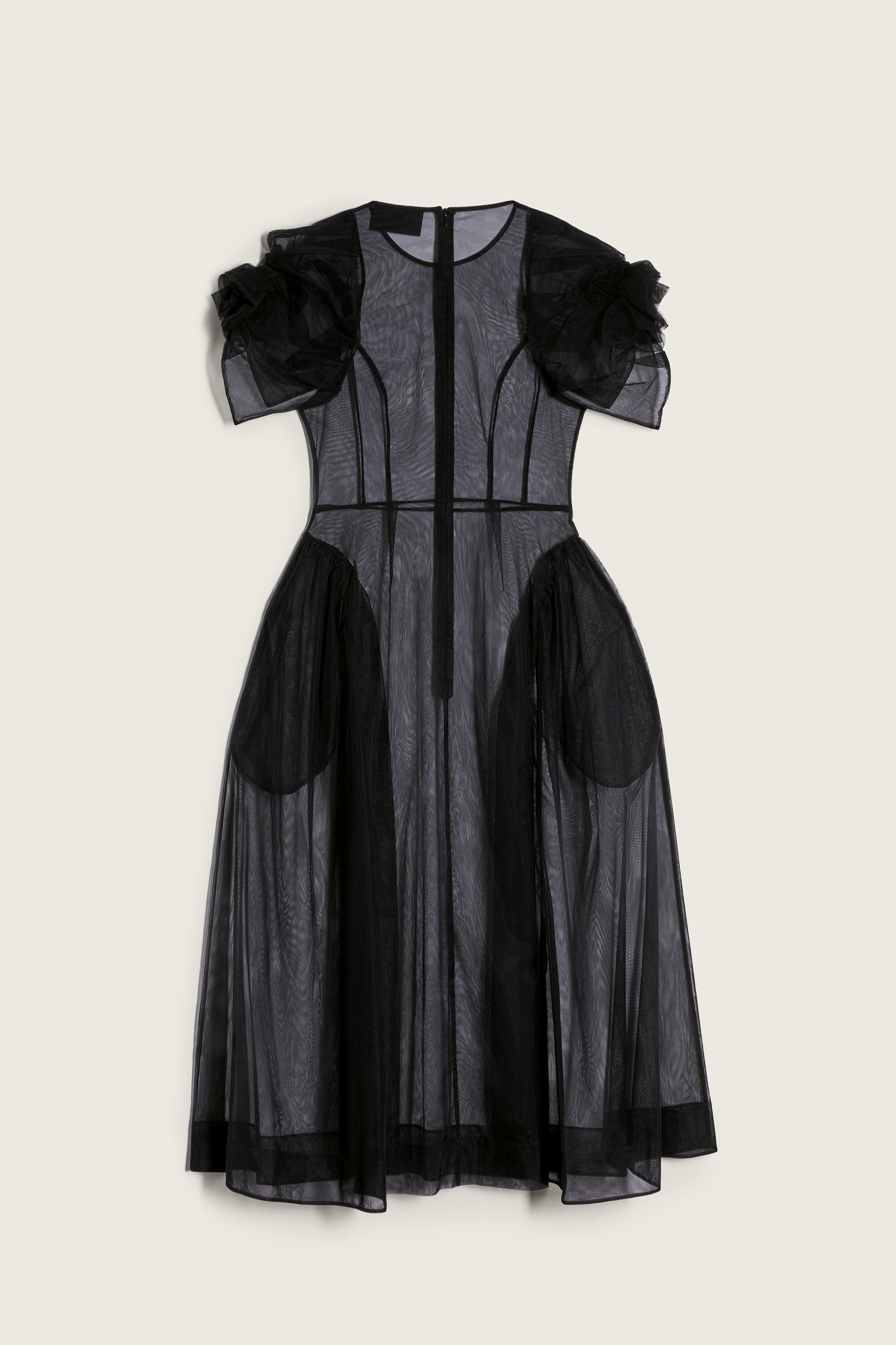 Rose Puff Sleeve Hip Dress – Simone Rocha US