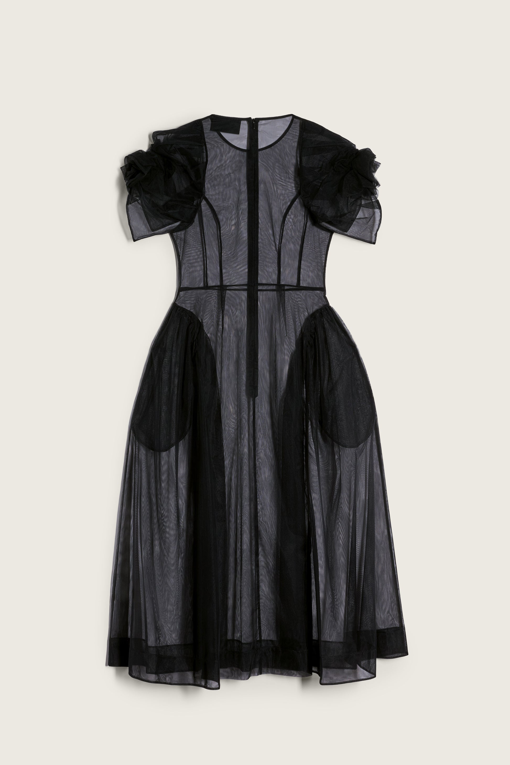 black mesh rose dress Black Floral Mesh Maxi Dress
