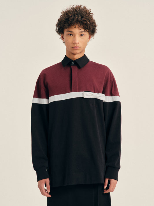 Bow Stripe Rugby Shirt