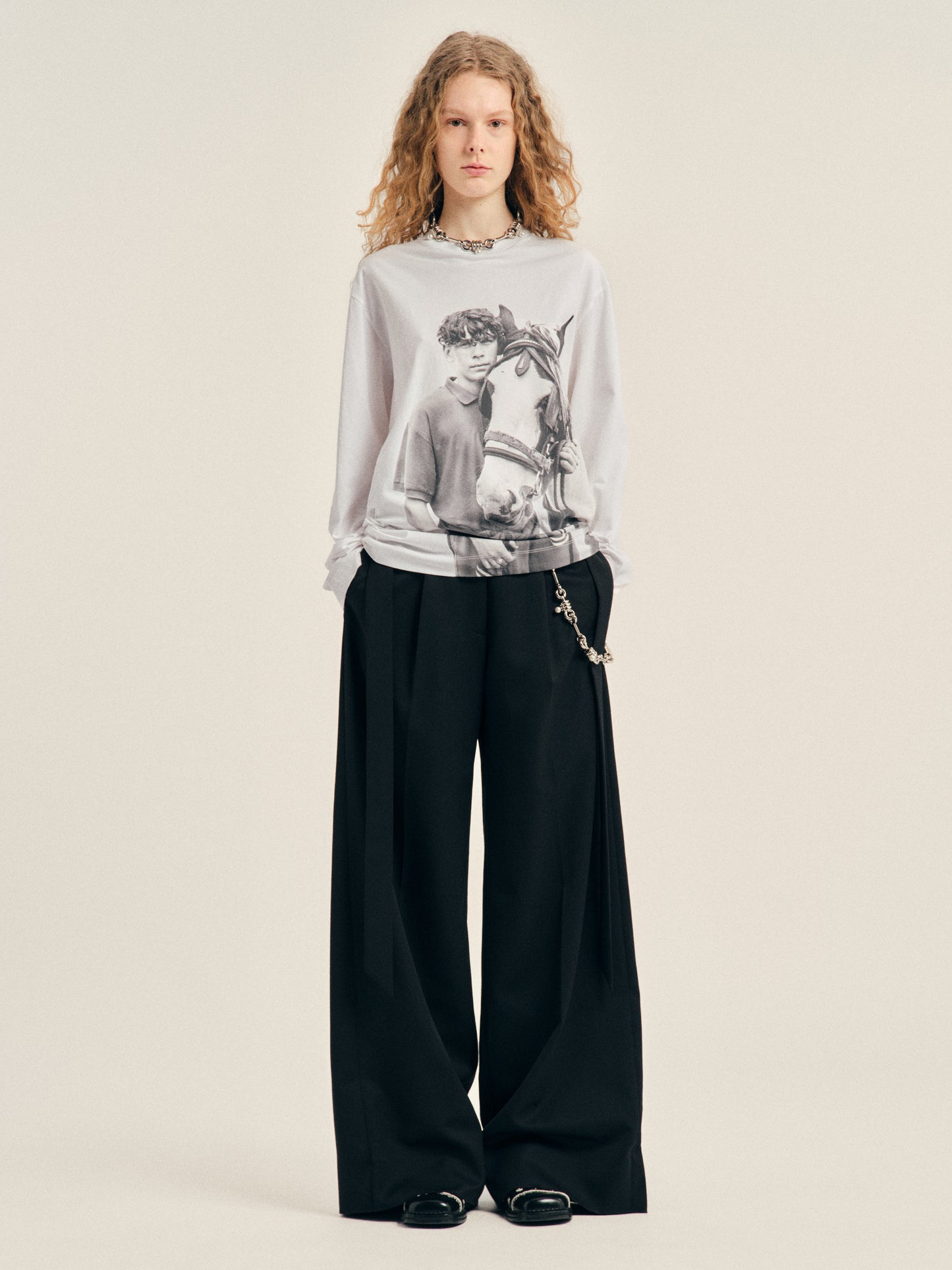 Wide Leg Sash Trousers