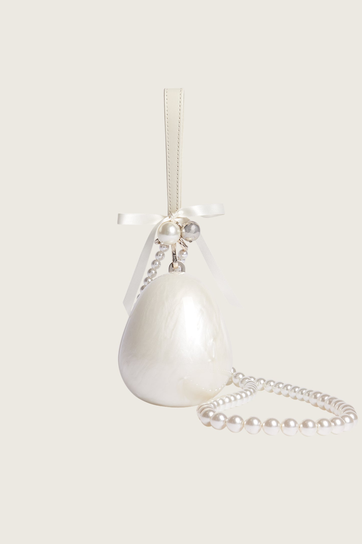 Bell Charm Micro Pearl Egg Bag