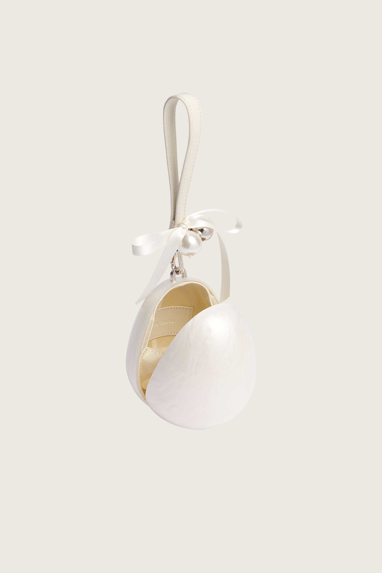 Bell Charm Micro Pearl Egg Bag