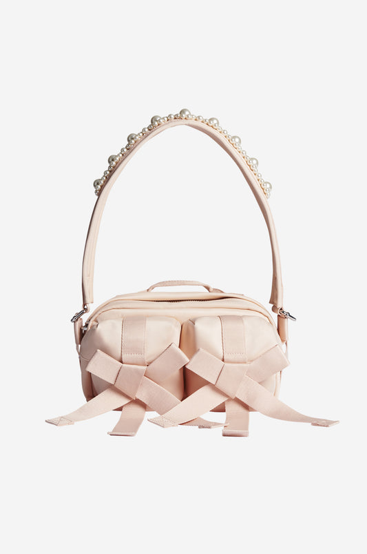 Beaded Classic Bow Crossbody Bag