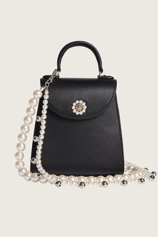 Bell Charm and Pearl Bag Strap