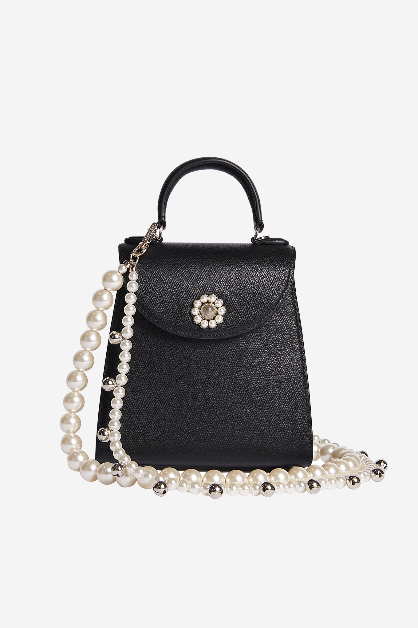 Bell Charm and Pearl Bag Strap