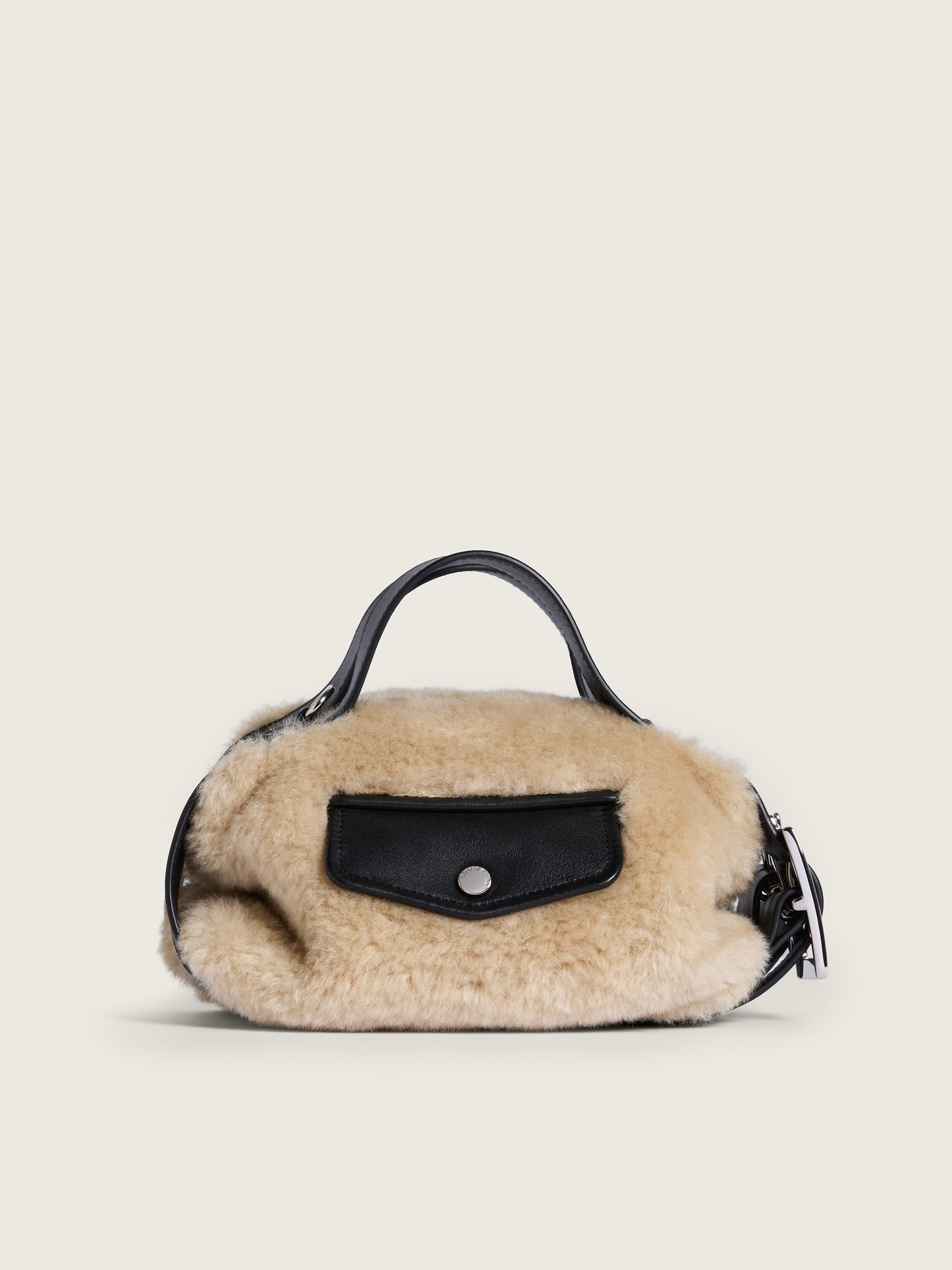 Mini Faux Fur Biker Belt Bag