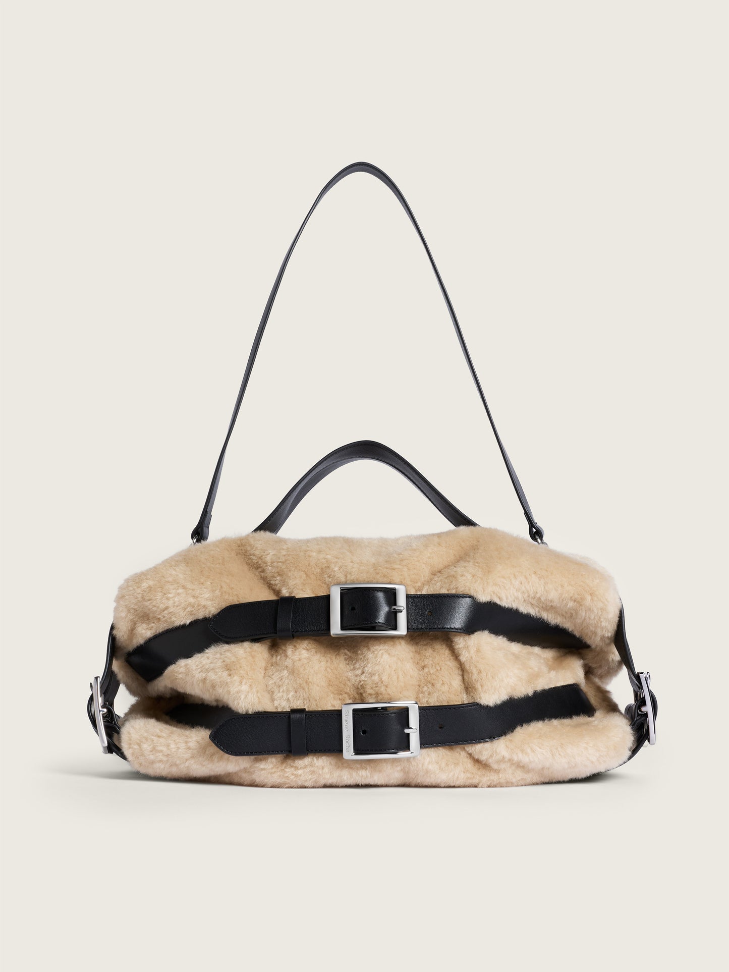 Faux Fur Biker Belt Bag