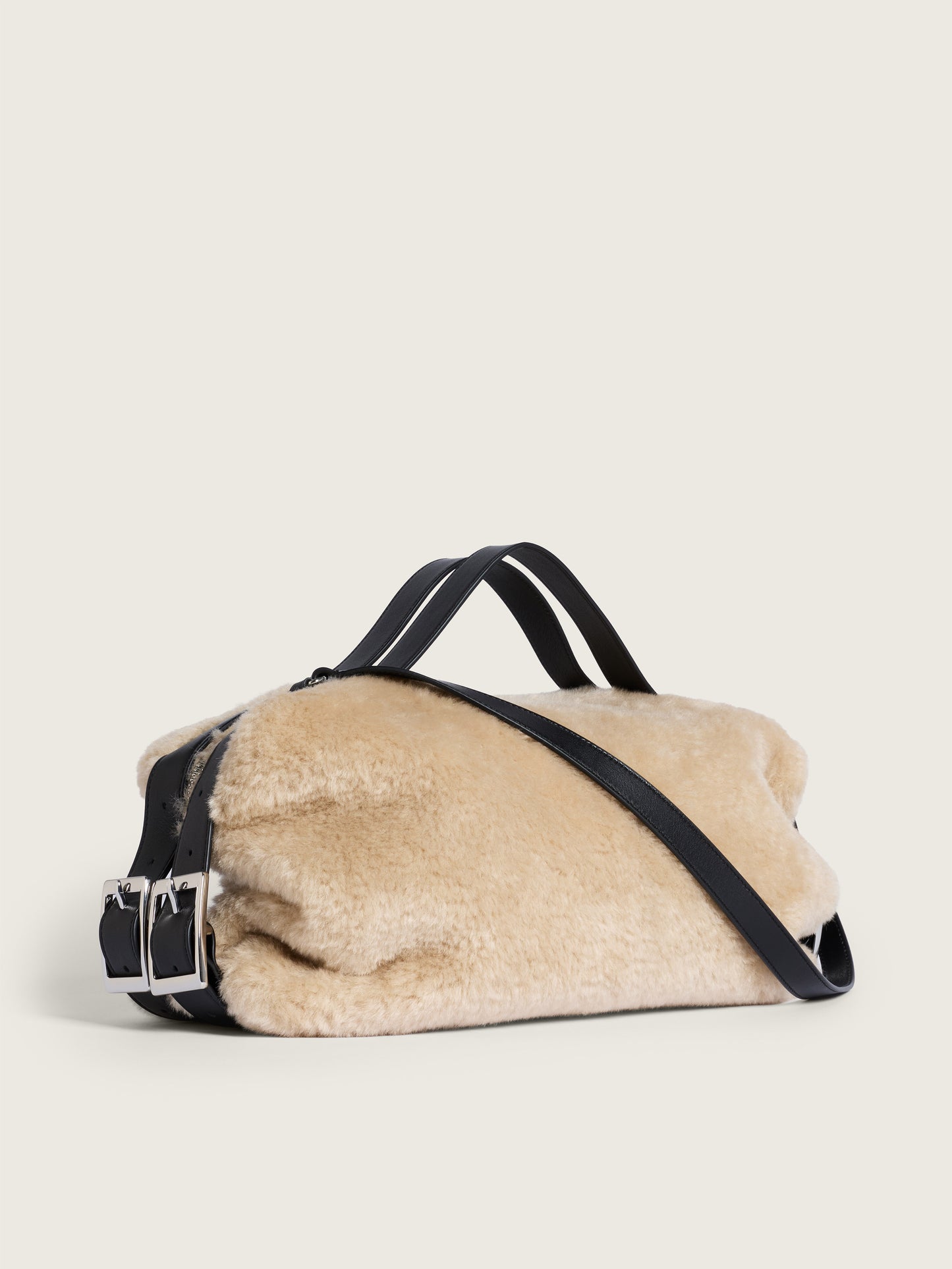 Faux Fur Biker Belt Bag