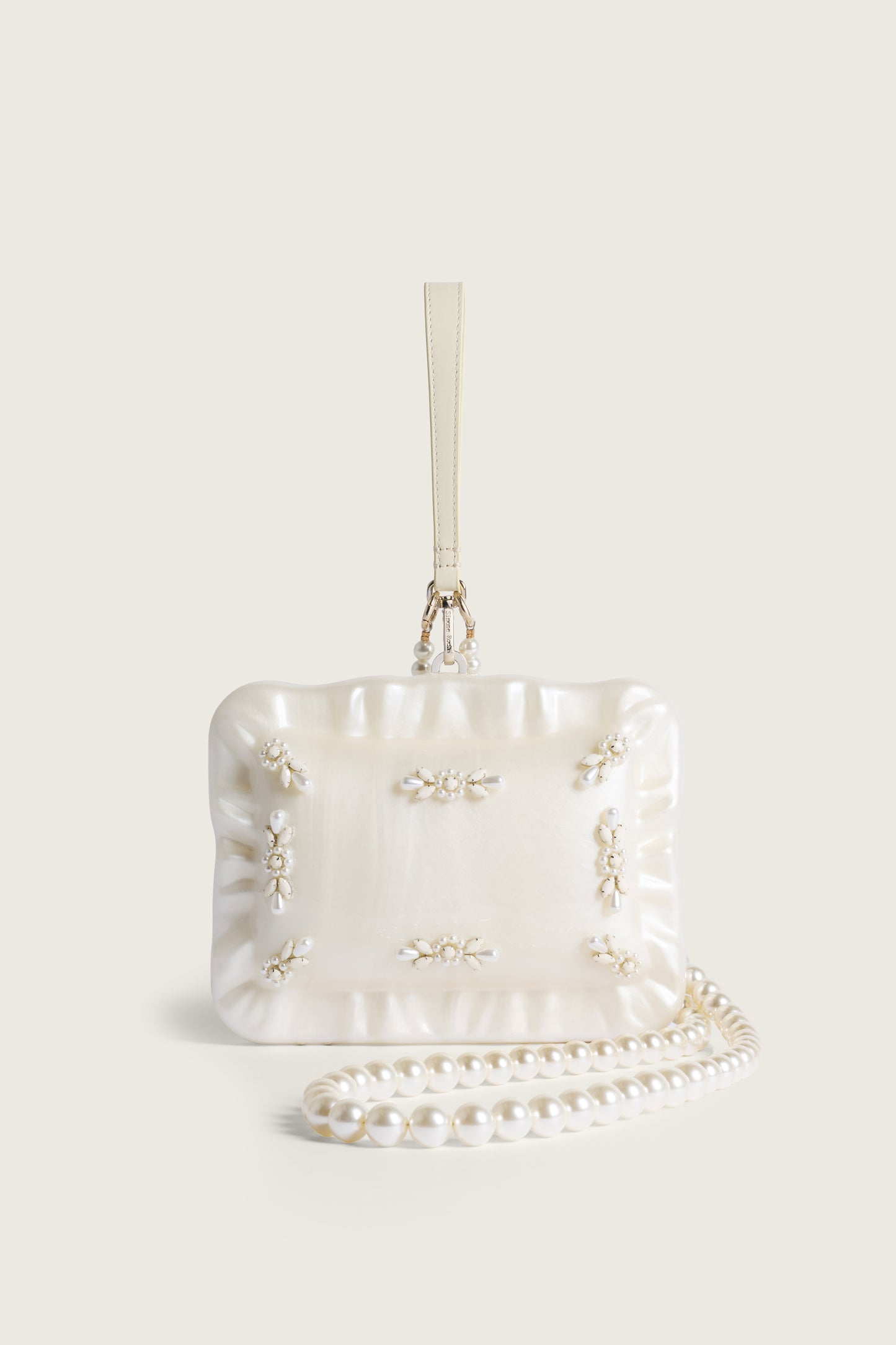 Embellished Pearl Crossbody Pillowcase Bag