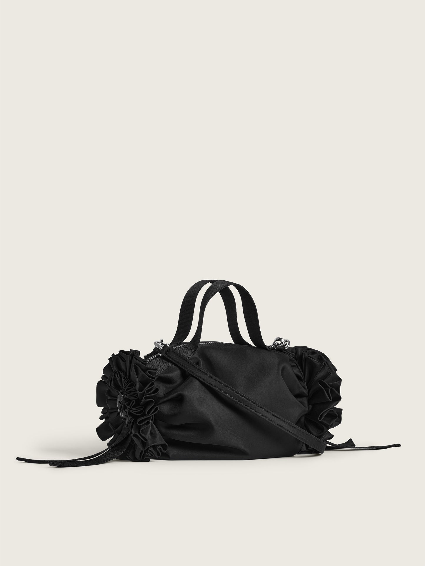 Turbo Embellished Mini Double Ribbon Rosette Bag