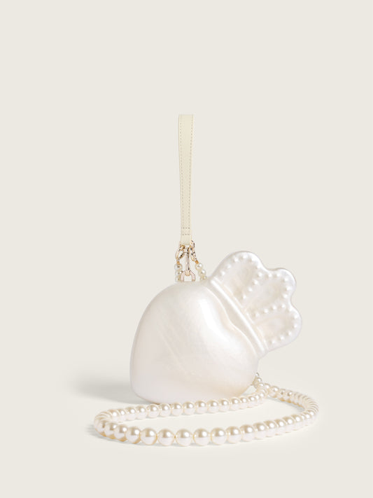 Pearl Crossbody Claddagh Bag