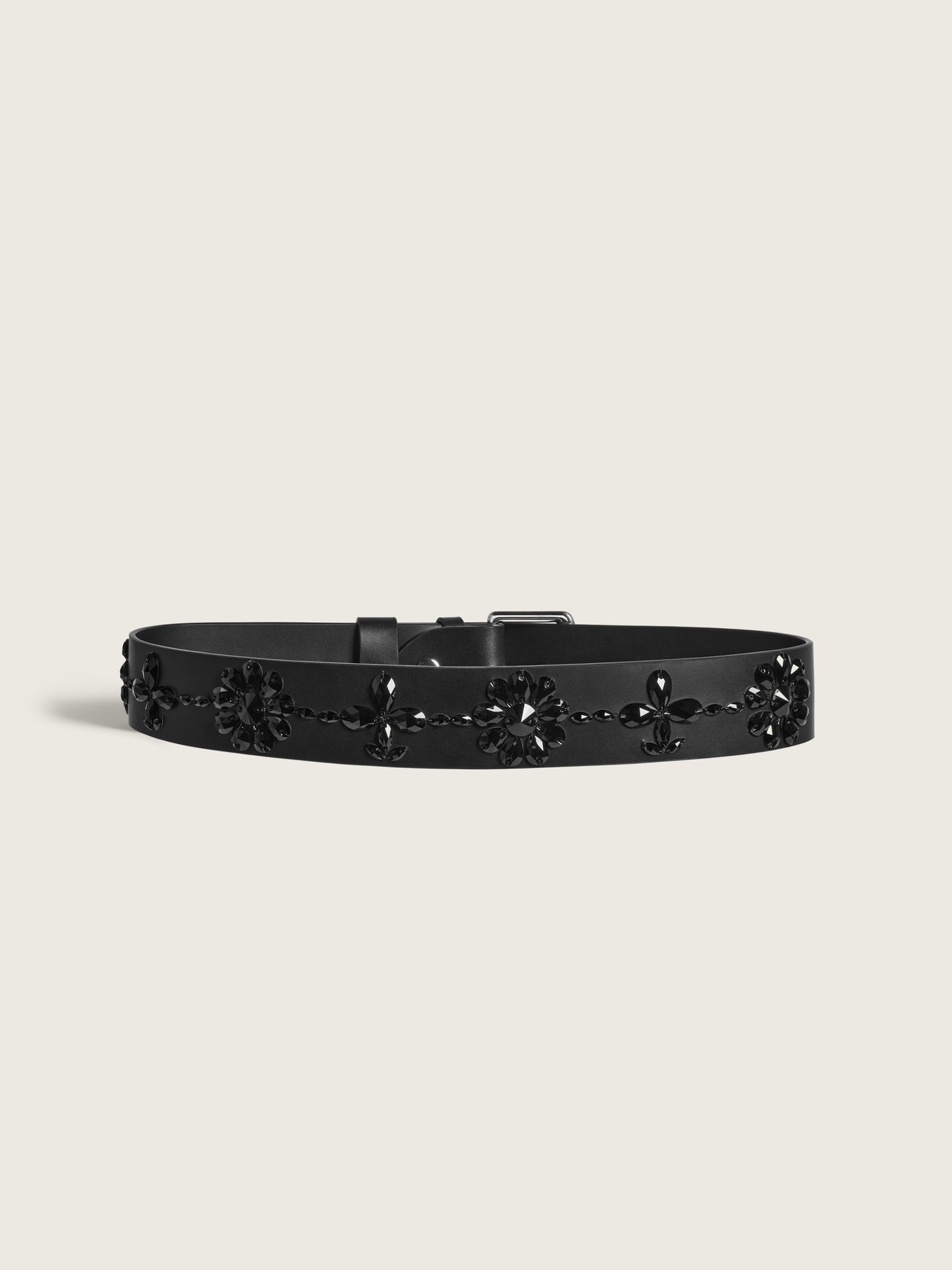 Embellished Leather Belt