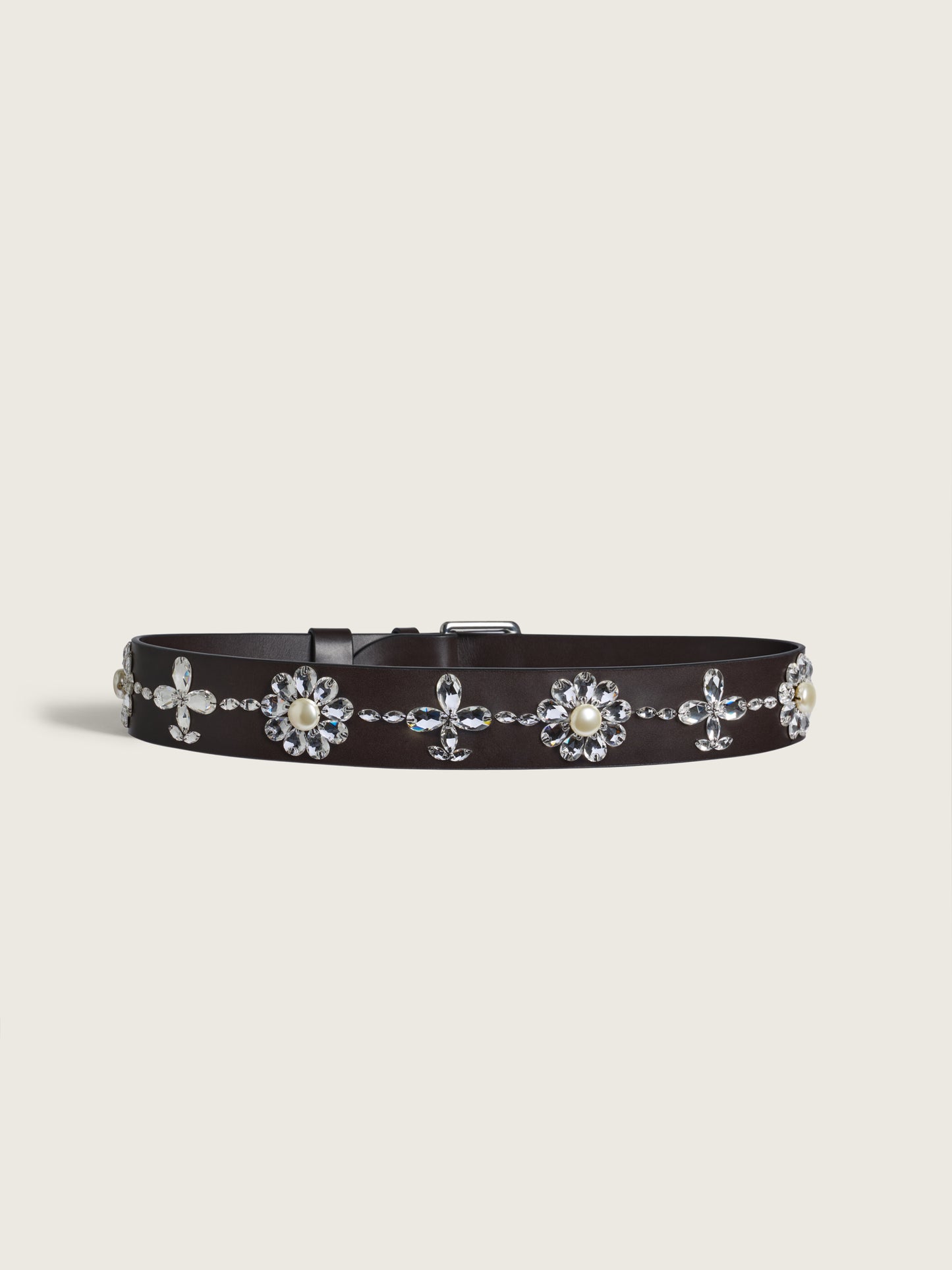 Embellished Leather Belt