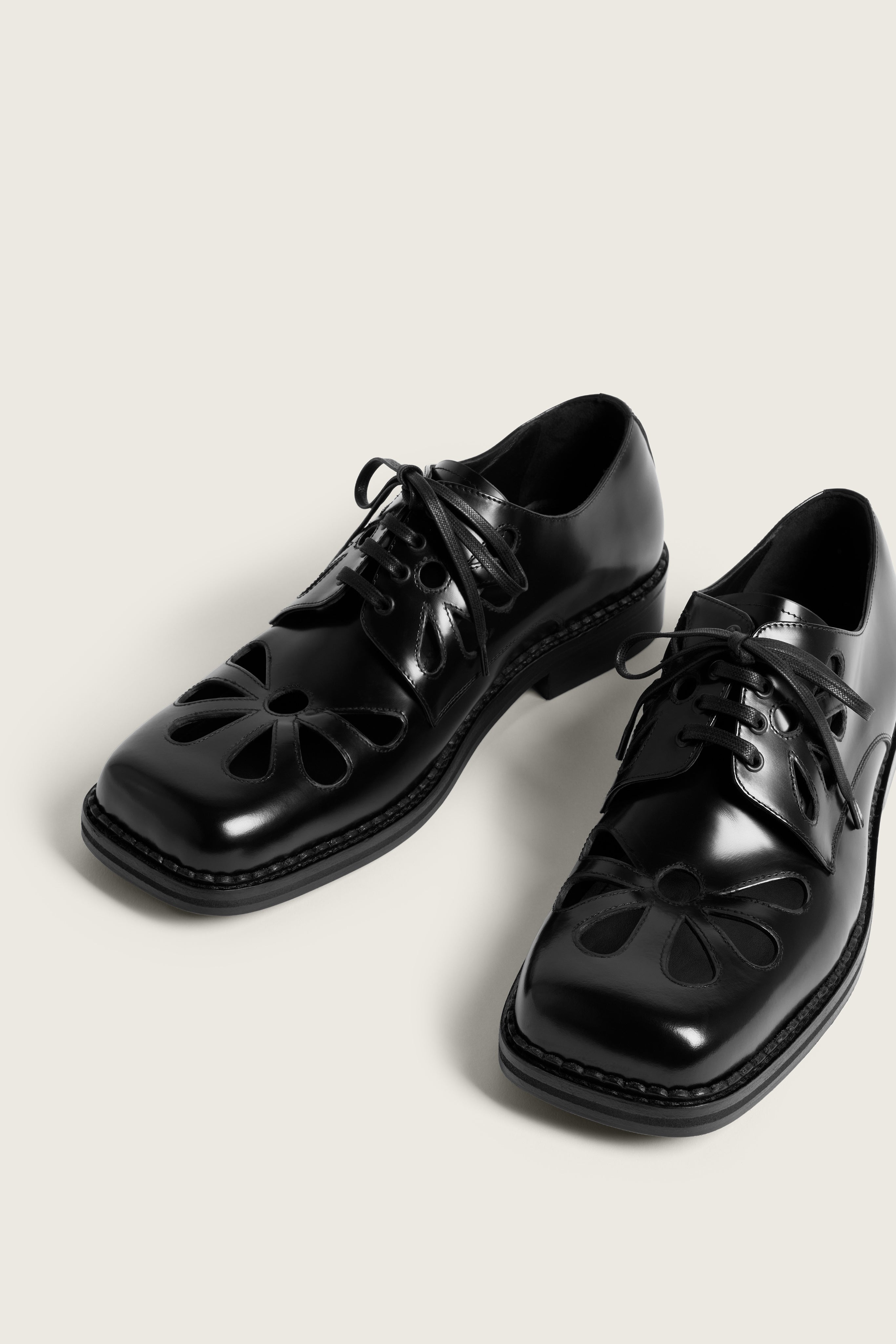 simone rocha x  レザーシューズ Simone Rocha - Low Trek leather Derby shoes Simone Rocha