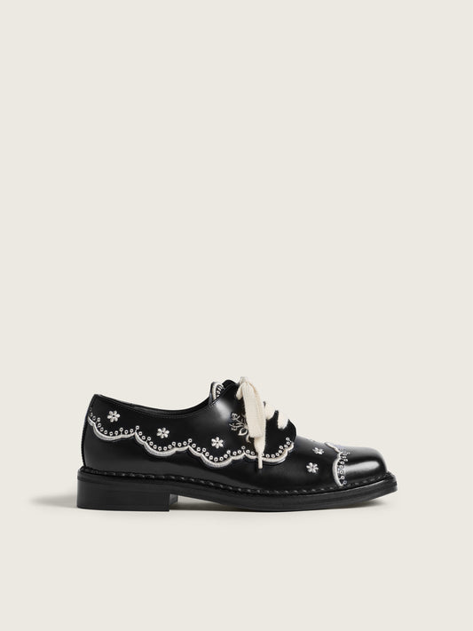 Floral Lace Brogue