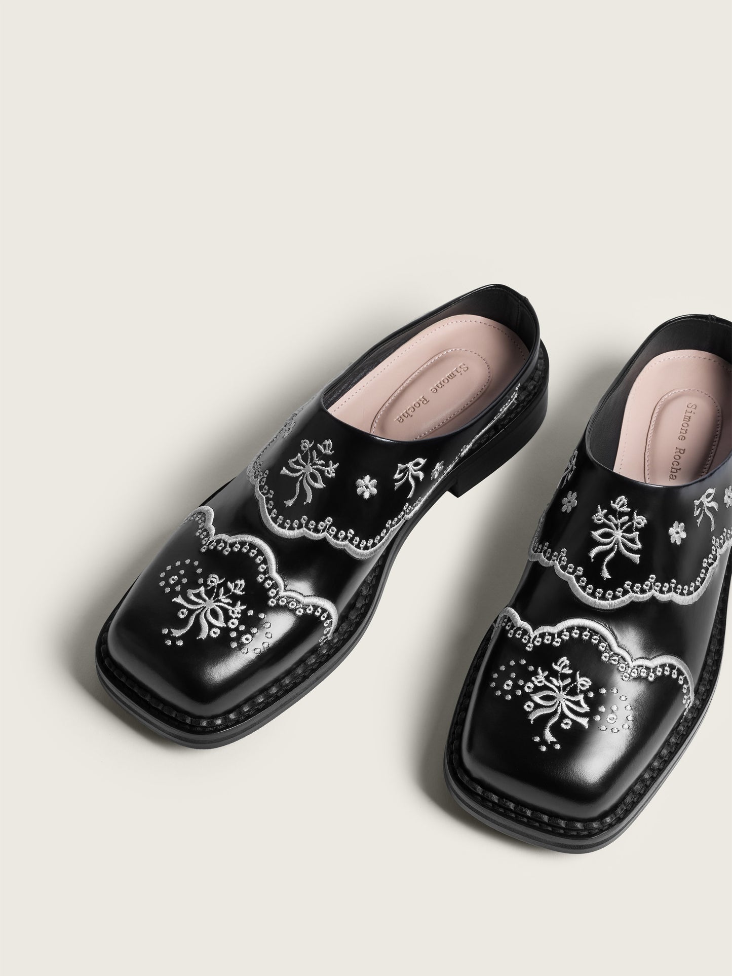 Floral Lace Mule