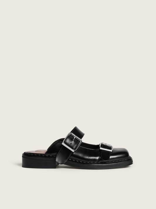Buckle Mary Jane Mule