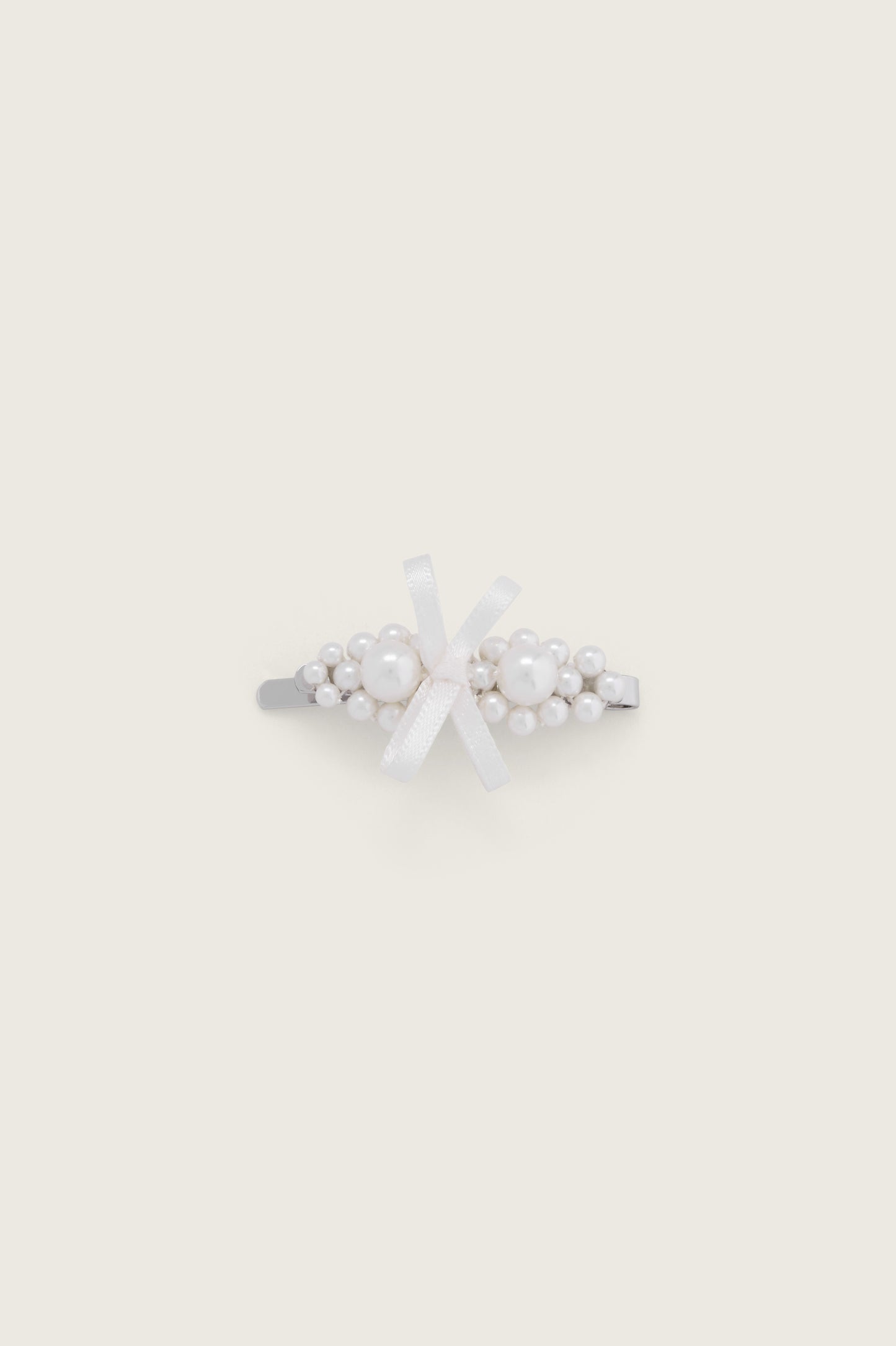Petite Bow Mini Flower Hair Clip