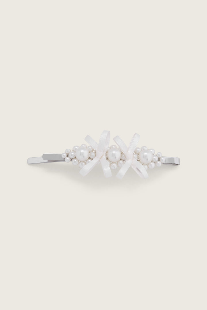 Simone Rocha Mini Flower Hair Clip in Nude main image 0