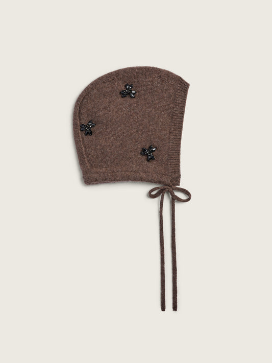 Turbo Embellished Cashmere Bonnet