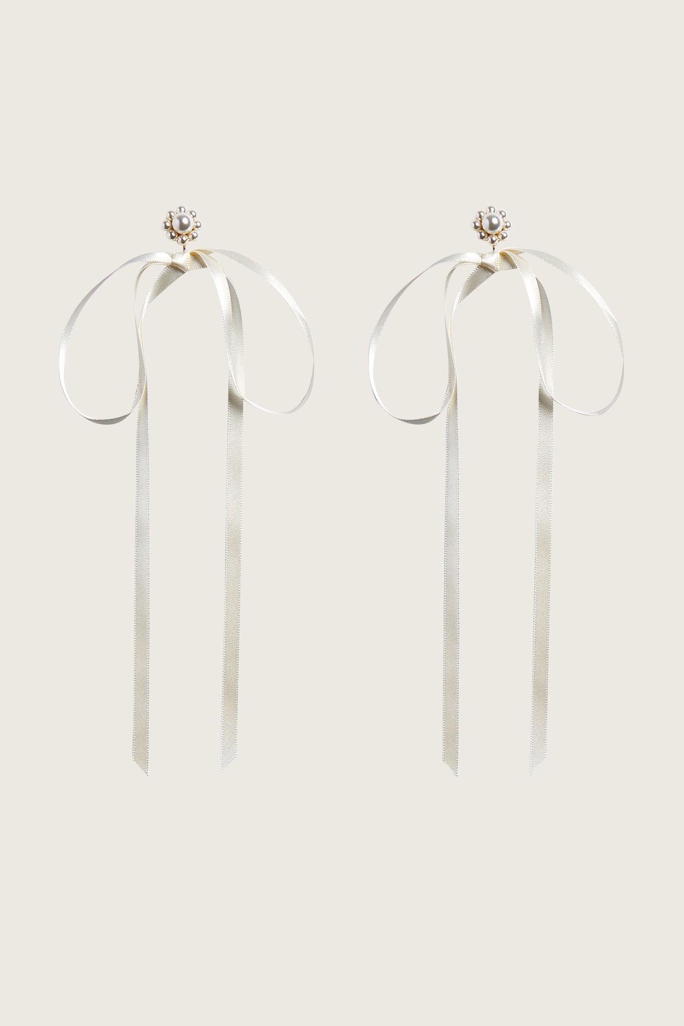 Bow Ribbon Stud Earrings