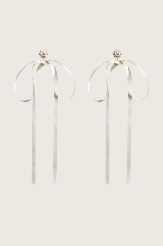 Bow Ribbon Stud Earrings