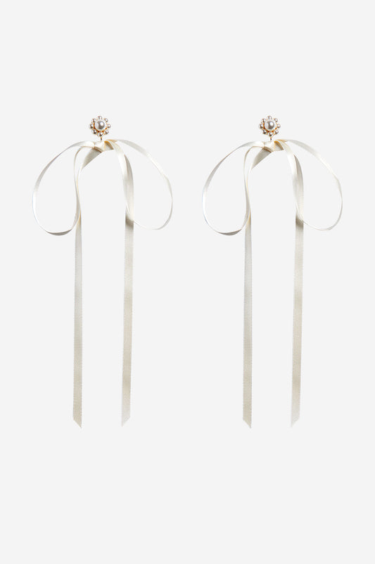 Bow Ribbon Stud Earrings