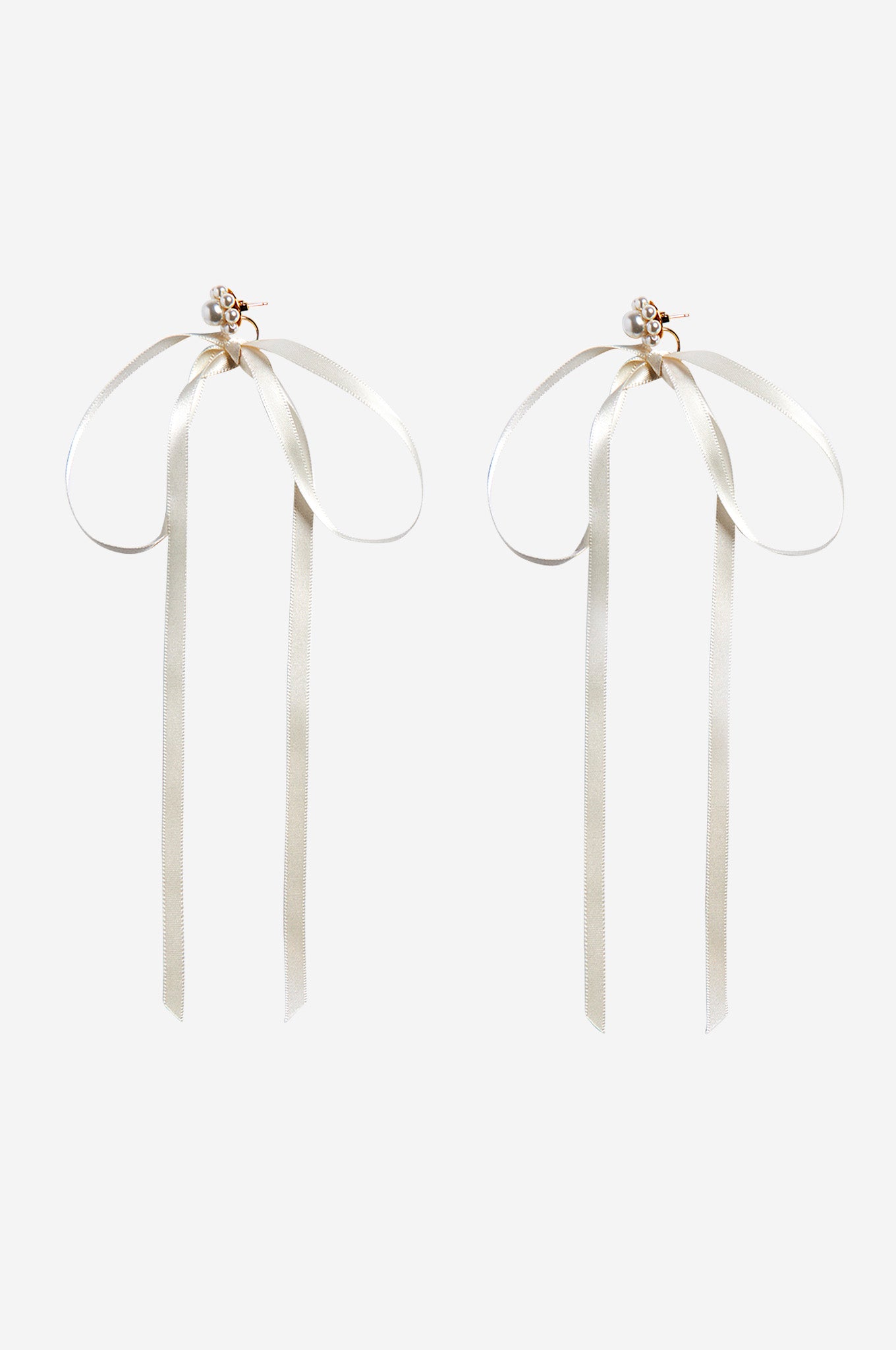 Bow Ribbon Stud Earrings