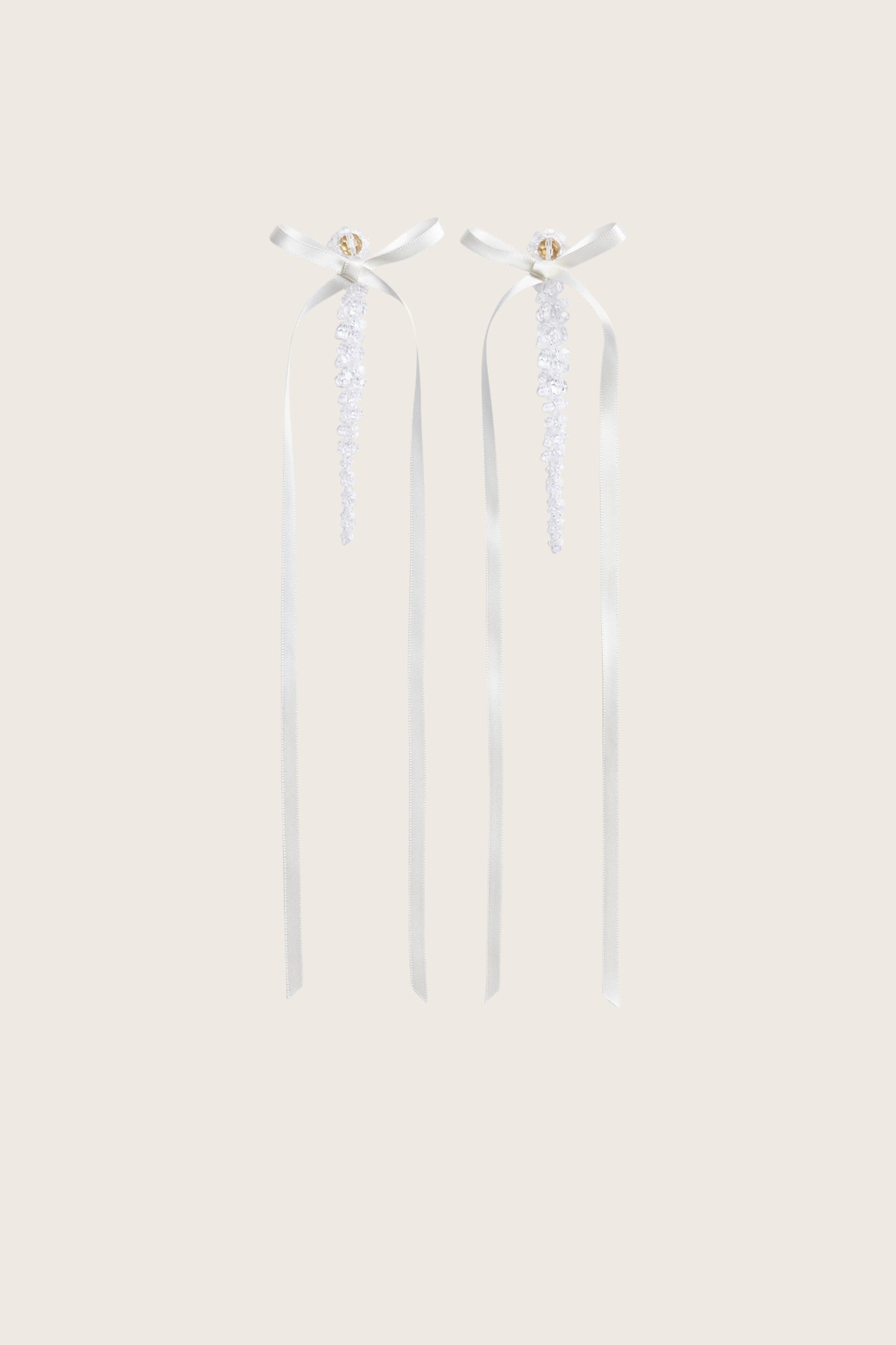 Bow Ribbon Drip Earrings