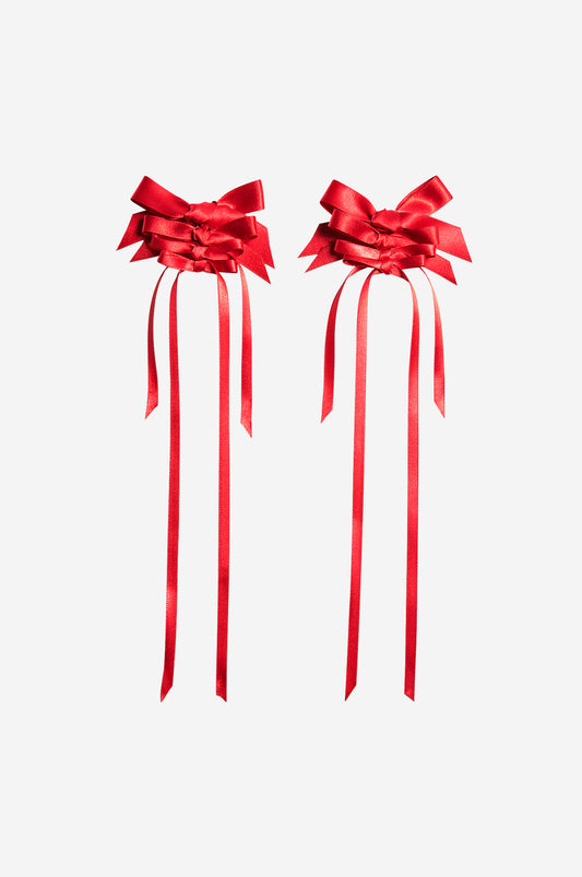 Rosette Bow Earrings